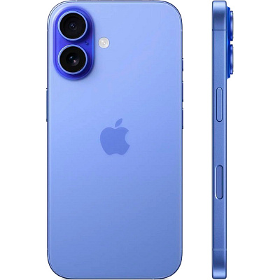 Смартфон Apple iPhone 16 256 ГБ ультрамарин