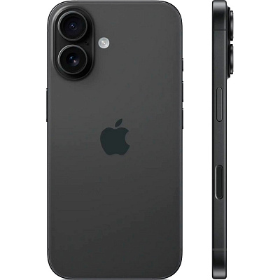 Смартфон Apple iPhone 16 256 ГБ чёрный
