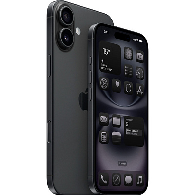 Смартфон Apple iPhone 16 256 ГБ чёрный